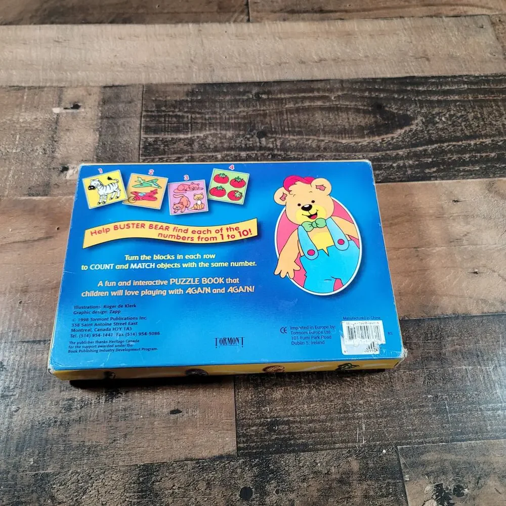 Vintage Turn And Learn Blocks I Can Count To 10
